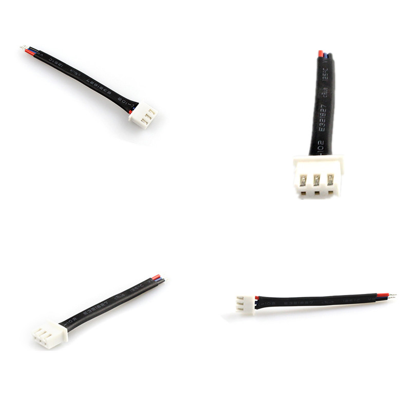 Pertsonalizatutako JST XH2.54mm 3Pin Rainbow Cable W / PVC Sheath Terminal Wire Electric Cable